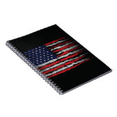 Grunge U.S.A.-Flagge Notizblock (Rechte Seite)