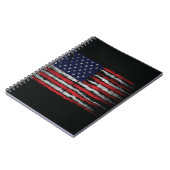 Grunge U.S.A.-Flagge Notizblock (Linke Seite)