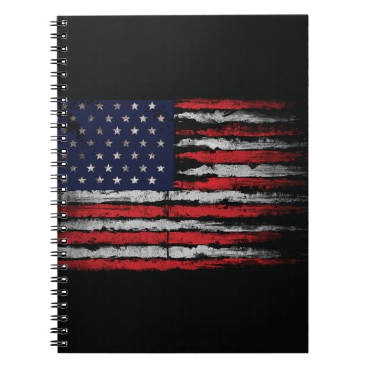 Grunge U.S.A.-Flagge Notizblock (Vorderseite)