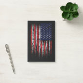 Grunge U.S.A.-Flagge Post-it Klebezettel (Büro)