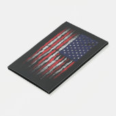 Grunge U.S.A.-Flagge Post-it Klebezettel (angewinkelt)