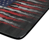 Grunge U.S.A.-Flagge Schneidebrett (Ecke)