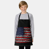 Grunge U.S.A.-Flagge Schürze (Getragen)