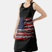 Grunge U.S.A.-Flagge Schürze (InSitu)