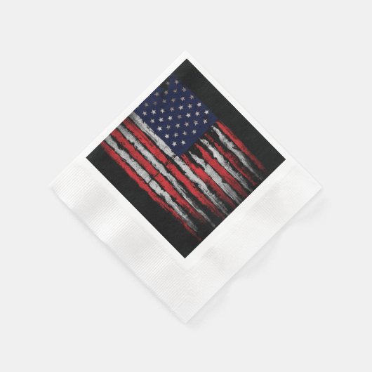 Grunge U.S.A.-Flagge Serviette (Ecke)