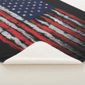 Grunge U.S.A.-Flagge Sherpadecke (3/4)