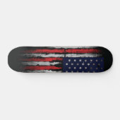 Grunge U.S.A.-Flagge Skateboard (Horizontal)