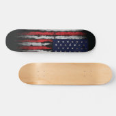 Grunge U.S.A.-Flagge Skateboard (Horizontal)