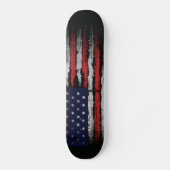 Grunge U.S.A.-Flagge Skateboard (Vorderseite)