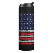 Grunge U.S.A.-Flagge Thermosbecher (Nach links gedreht)