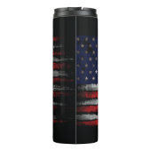 Grunge U.S.A.-Flagge Thermosbecher (Rückseite)