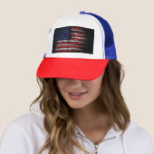 Grunge U.S.A.-Flagge Truckerkappe (Beispiel)