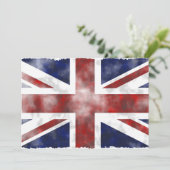 Grunge Uk Einladung (Stehend Vorderseite)