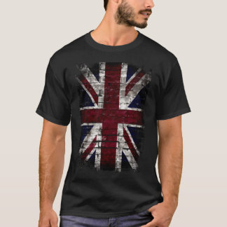 Grunge UK-Flagge, Großbritannien, Punk-Stil Distre T-Shirt