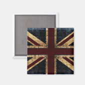 Grunge UK-Flaggenmagnet Magnet (Vorderseite/Rückseite)