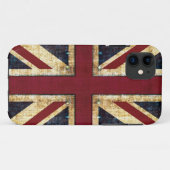 Grunge Union Jack Case-Mate iPhone Hülle (Rückseite (Horizontal))