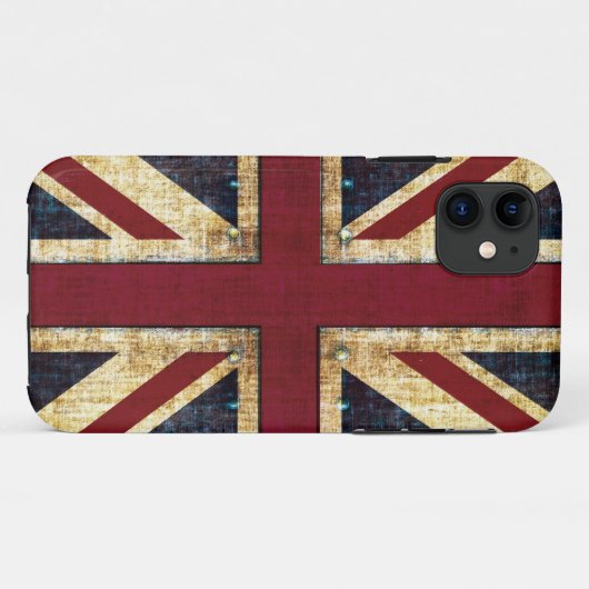 Grunge Union Jack Case-Mate iPhone Hülle (Rückseite (Horizontal))