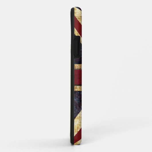 Grunge Union Jack Case-Mate iPhone Hülle (Hinten/Rechts)