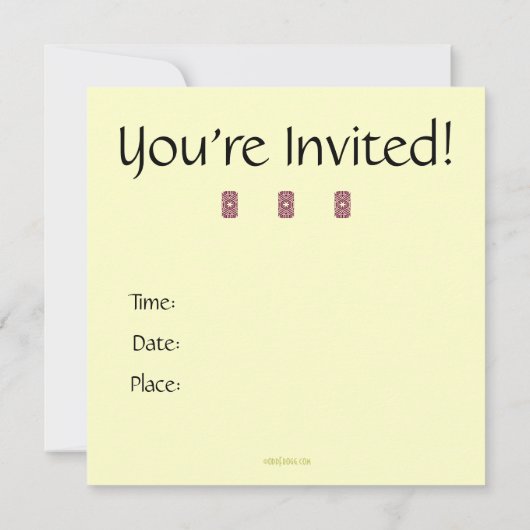 Grunge Union Jack Custom Invitation (Square) Einladung (Rückseite)