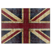 Grunge Union Jack Schneidebrett (Vorderseite)