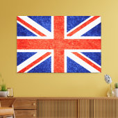 Grunge United Kingdom Flag 2 Leinwanddruck (Insitu (Wohnzimmer))