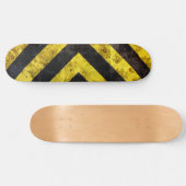 Grunge unter Baustreifen Skateboard (Horizontal)