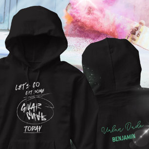 Grunge Urban Graffiti Handgezeichnet Hoodie
