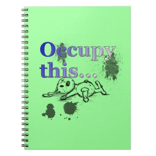 Grunge Urban Occupy Dieses Notebook Notizblock (Vorderseite)