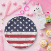Grunge US Flagge Paper Teller (Party)
