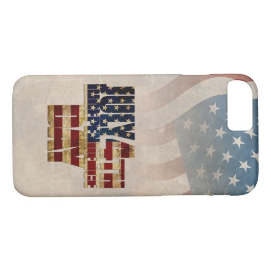 Grunge USA 4. Juli Unabhängigkeitserklärung Grafik Case-Mate iPhone Hülle (Rückseite (Horizontal))