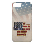 Grunge USA 4. Juli Unabhängigkeitserklärung Grafik Case-Mate iPhone Hülle (Rückseite)