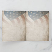 Grunge USA 4. Juli Unabhängigkeitserklärung Grafik Karte (Innenseite)