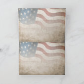 Grunge USA 4. Juli Unabhängigkeitserklärung Grafik Karte (Innenseite)