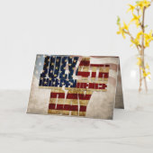 Grunge USA 4. Juli Unabhängigkeitserklärung Grafik Karte (Gelbe Blume)