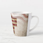 Grunge USA 4. Juli Unabhängigkeitserklärung Grafik Milchtasse (Rechts)