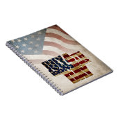 Grunge USA 4. Juli Unabhängigkeitserklärung Grafik Notizblock (Rechte Seite)