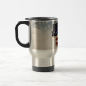 Grunge USA 4. Juli Unabhängigkeitserklärung Grafik Reisebecher (Links)