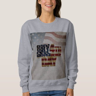 Grunge USA 4. Juli Unabhängigkeitserklärung Grafik Sweatshirt