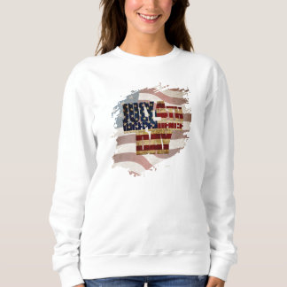 Grunge USA 4. Juli Unabhängigkeitserklärung Grafik Sweatshirt