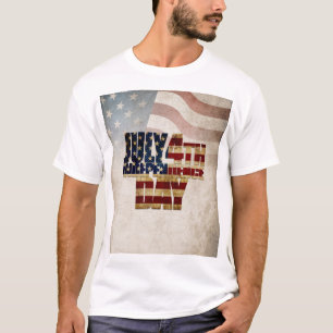 Grunge USA 4. Juli Unabhängigkeitserklärung Grafik T-Shirt