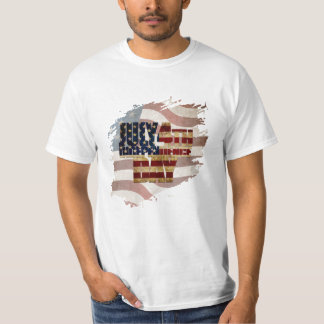 Grunge USA 4. Juli Unabhängigkeitserklärung Grafik T-Shirt