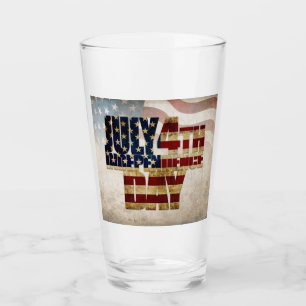 Grunge USA 4. Juli Unabhängigkeitsgrafik Glas