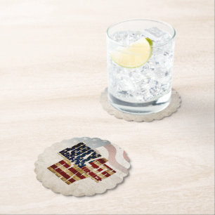 Grunge USA 4. Juli Unabhängigkeitsgrafik Untersetzer