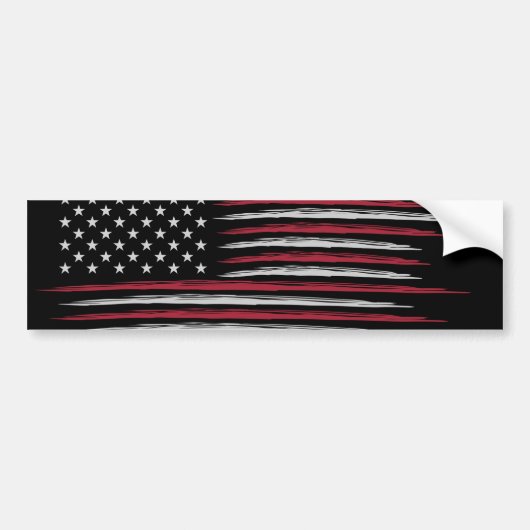 Grunge USA flag Autoaufkleber (Vorne)