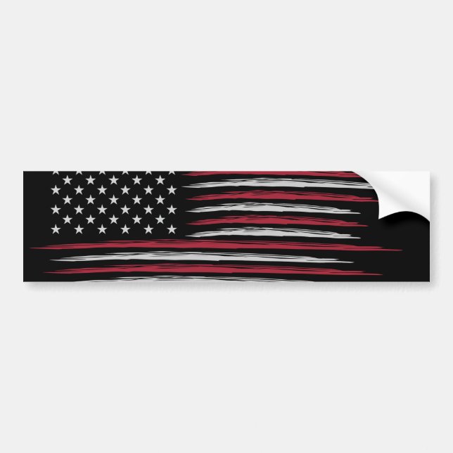 Grunge USA flag Autoaufkleber (Vorne)