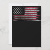 Grunge USA flag Einladung (Vorderseite)