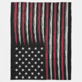 Grunge USA flag Fleecedecke (Vorderseite)