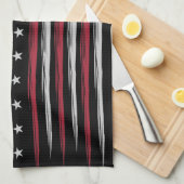 Grunge USA flag Geschirrtuch (Viertel Falte)