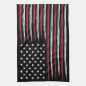 Grunge USA flag Geschirrtuch (Vertikal)