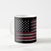 Grunge USA flag Kaffeetasse (Vorderseite Links)